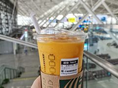芒果西番莲星冰乐-星巴克(青岛火车北站候车大厅店)