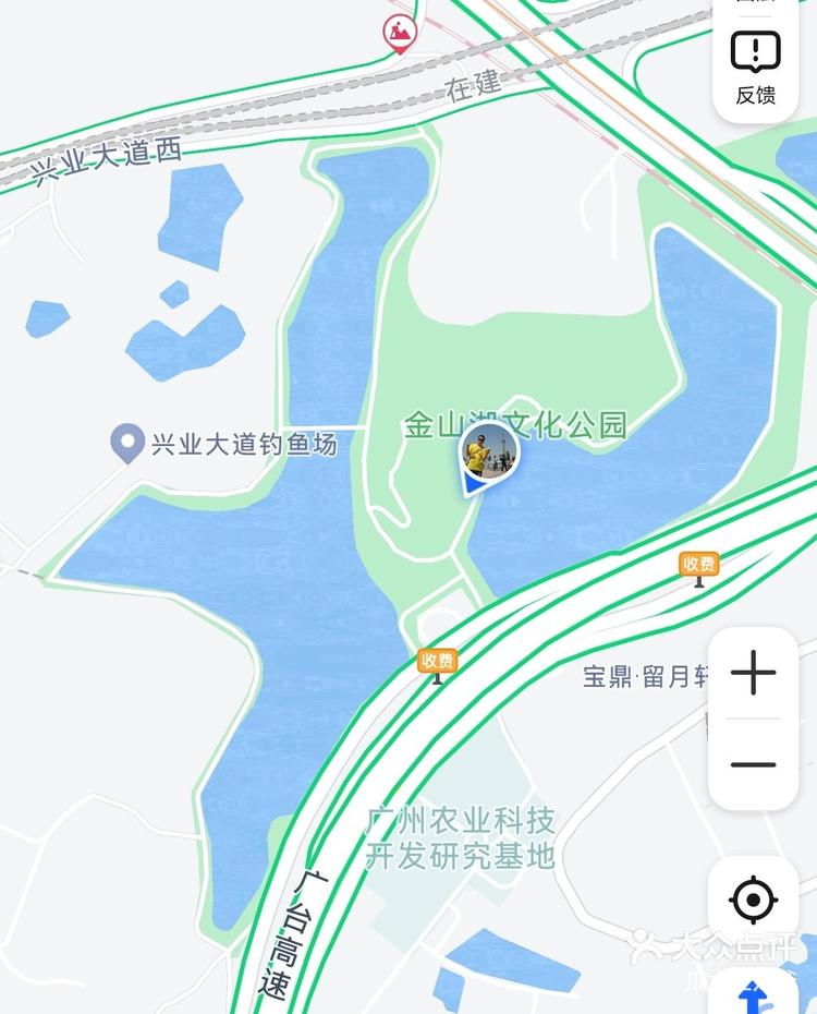 惠州金山湖公园地图图片