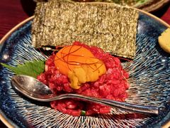 生牛肉拌海胆-九州酒场ひこぞう(1号店)