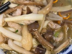 现炒菌菇肉丝-孙盛兴奥灶面馆·蟹黄面·三虾面(山塘街总店)