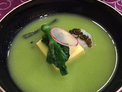 甜豌豆鲜虾玉子汤-九献私房菜(亮马河花园私宴店)