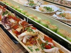 自助取餐区-胡须哥网红竹筒菜
