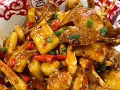 梭子蟹炒年糕-辣小鲜·南昌大排档(船山路店)