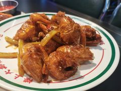 青芥爆明虾-楼上大排档·顺德菜·粥水·鱼生(苗栗路店)