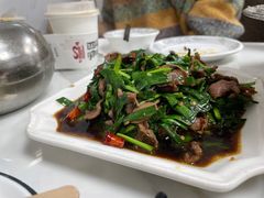 韭菜炒鸡杂-黑皮酸菜鱼(三山街店)