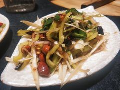 老虎菜-百事晟渔村木火铁锅炖(玉带湾店)