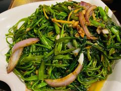 马拉盏炒通菜-大头虾越式风味餐厅(光明广场店)