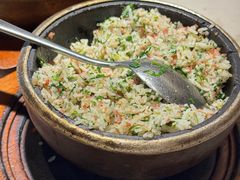 石锅荠菜腊味菜饭-苏乡兰亭·新派淮扬菜(吾悦广场店)