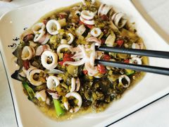 酸菜炒鱿鱼-温岭人家(红花北路店)