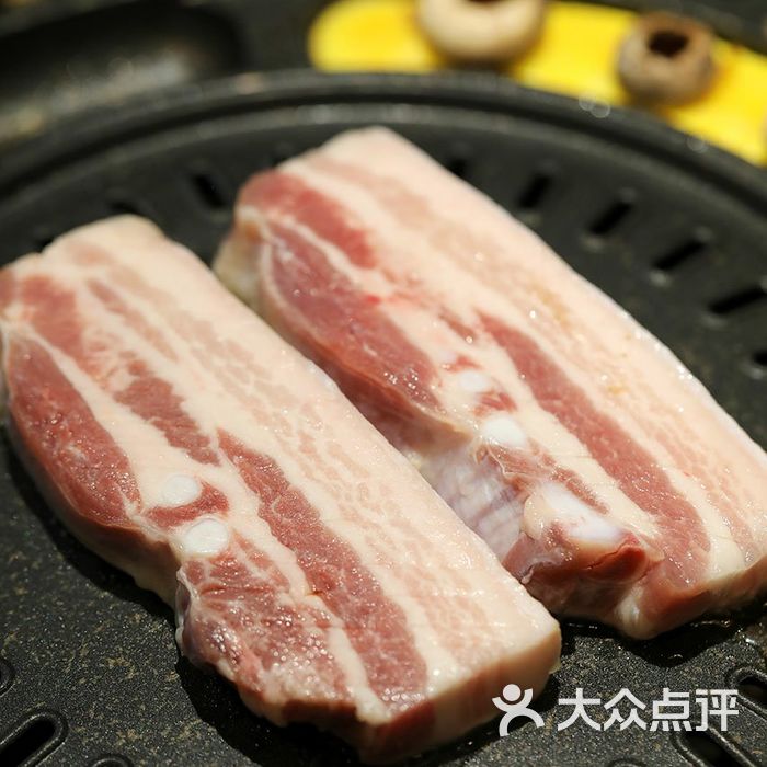 南浦洞肉铺山蒜叶猪五花图片-北京韩国料理-大众点评网