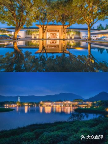 传统的中式设计，堂堂正正四四方方，配上暖黄色的灯光