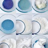 🌈网红甜品🍮迷雾蓝冰皮月亮蛋糕，超好吃