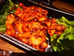 辣椒酱炒五花肉-冰川延边料理·炭烤串(原小木屋店)