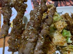 烤羔羊肉串-木屋烧烤(万德庄店)