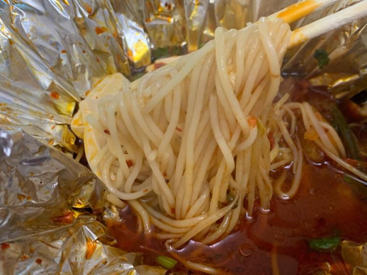 醉乐锡纸花甲米线(新都店)-"分量很足 味道也不错哈 可以常点外卖.