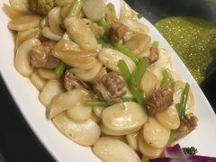 虾姑炒年糕-石砰渔港·海鲜楼