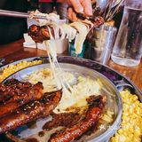 超长拉丝的韩国芝士肋排，爱芝士的进