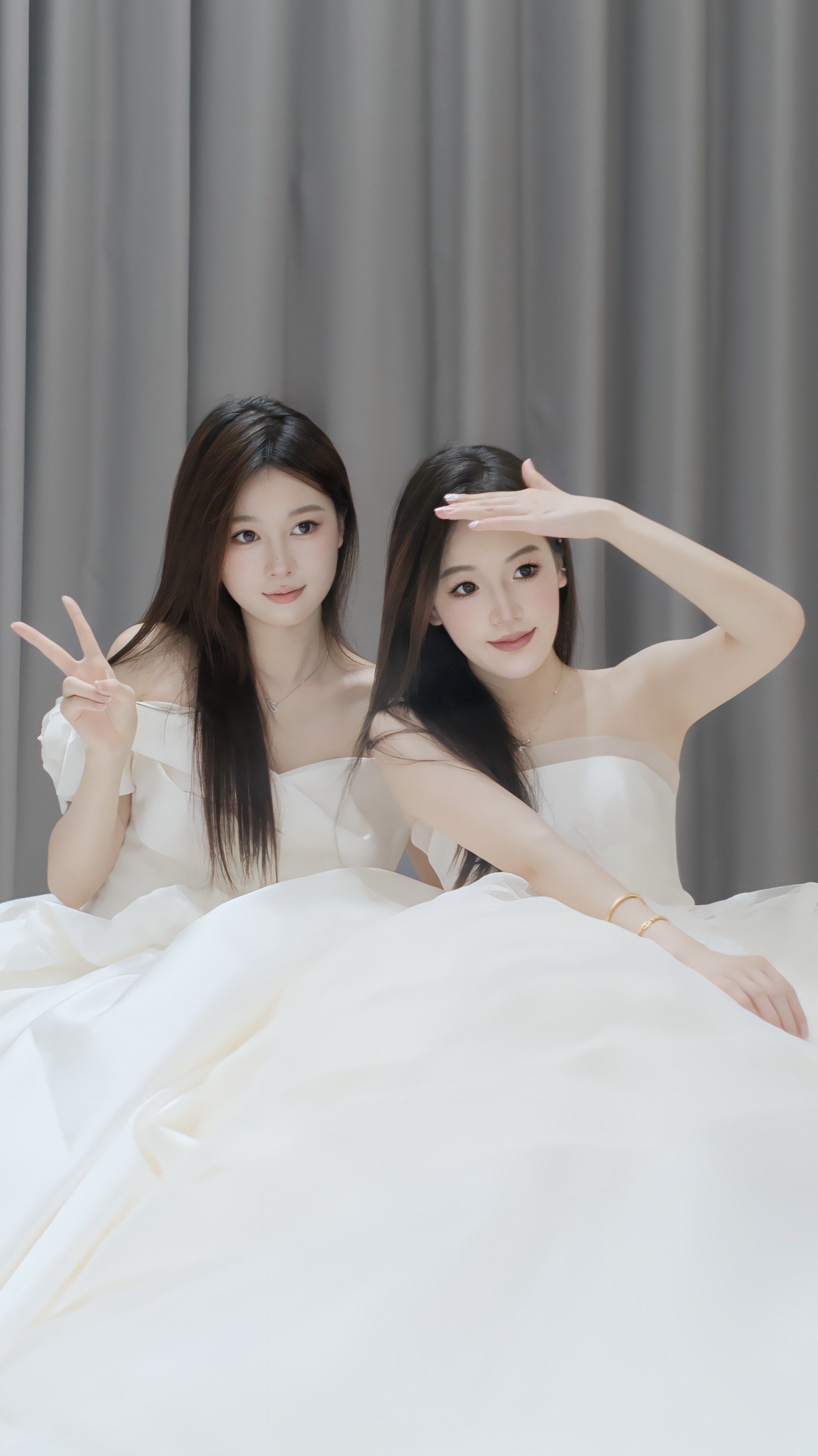 快和姐妹闺蜜拍一组属于你们的婚纱照吧[加油][加油]