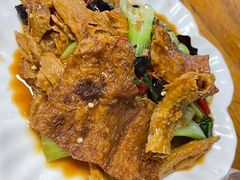 青菜炒腐竹-牛八宝桂林米粉(八里庄店)