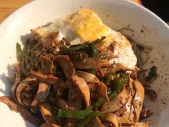 青椒干子肉丝干拌面-高邮面馆(明瓦廊店)
