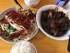 油泼豆皮-如意香辣鸡架(总店)