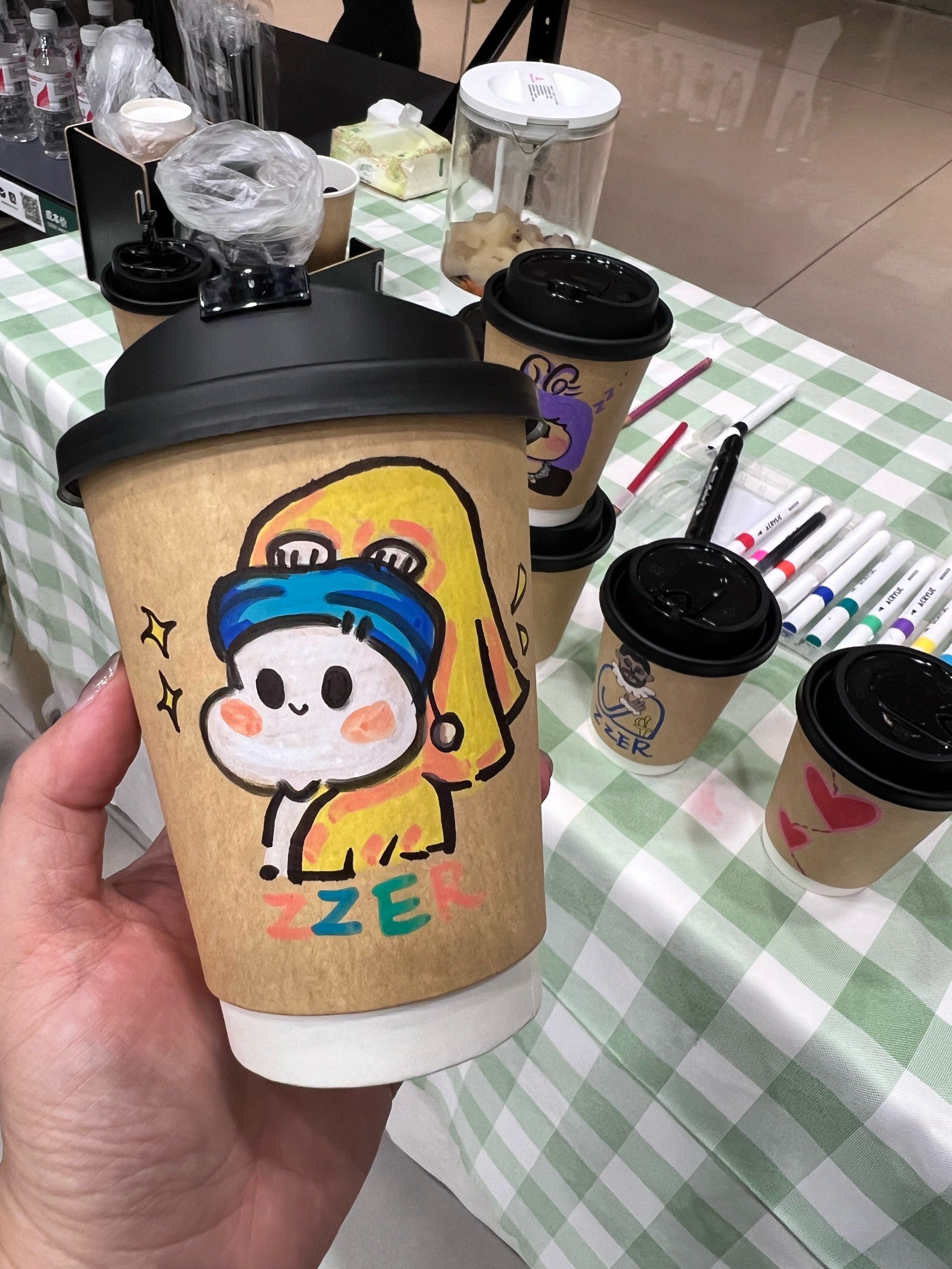 旧物改造|手绘纸杯手工