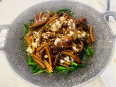 韭菜鳝丝-怡园饭店-餐厅(四望亭店)