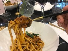 罗勒酱手工宽意面-1981牛排西餐厅(海信店)