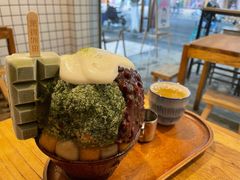 抹茶生乳かき氷-WONDER ICE 萬得冰田(建設路总店)