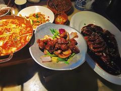 蒜香蜜汁排骨-绿茶餐厅(成都大悦城店)