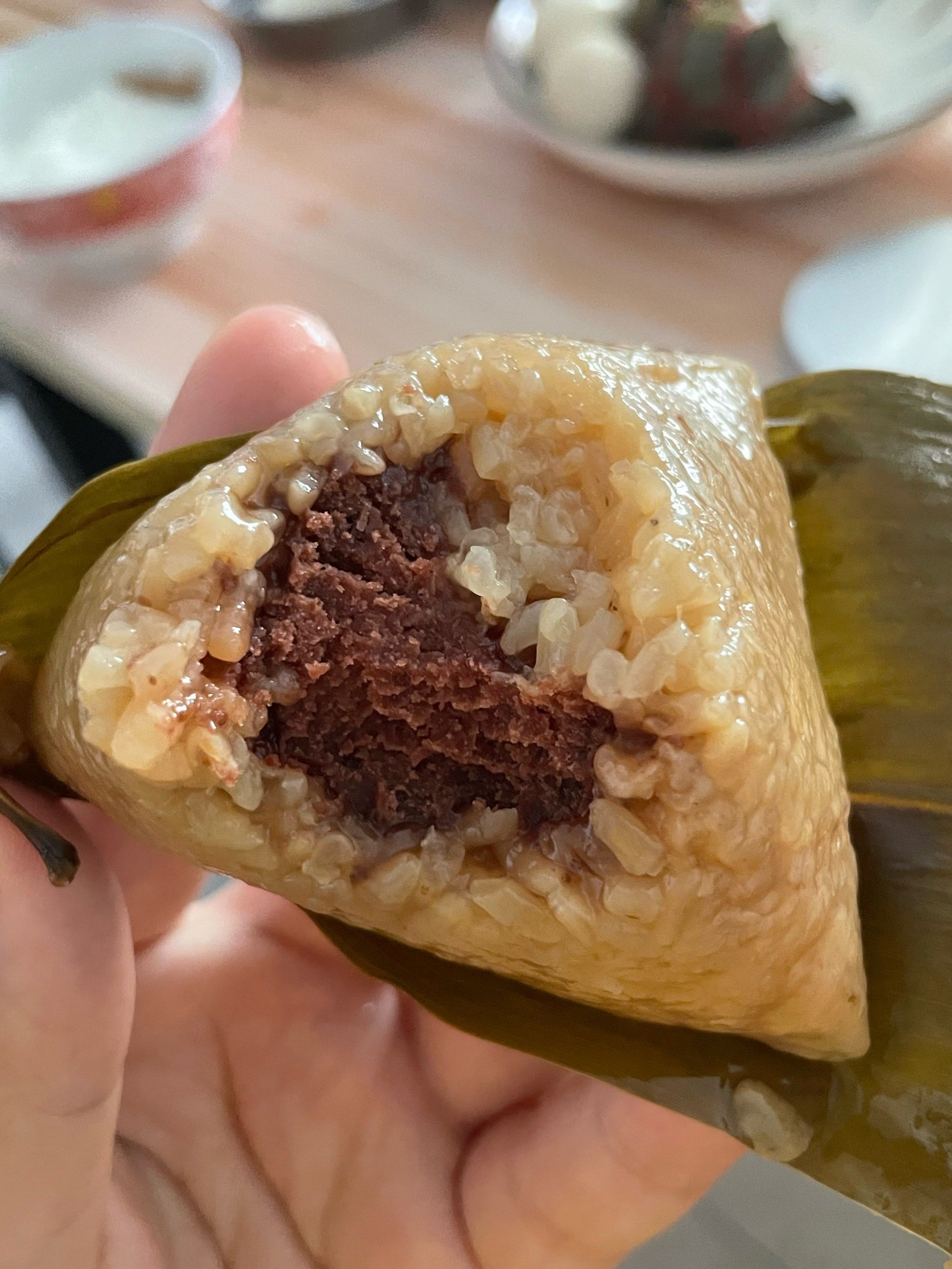 有人爱吃豆沙粽吗
#又到了炫粽子的时