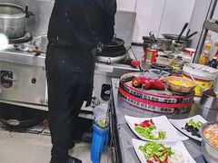 -陕北农家小吃风干羊肉剁荞面