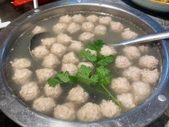 脆骨丸子汤-华盛园卷子王农家菜水库鱼