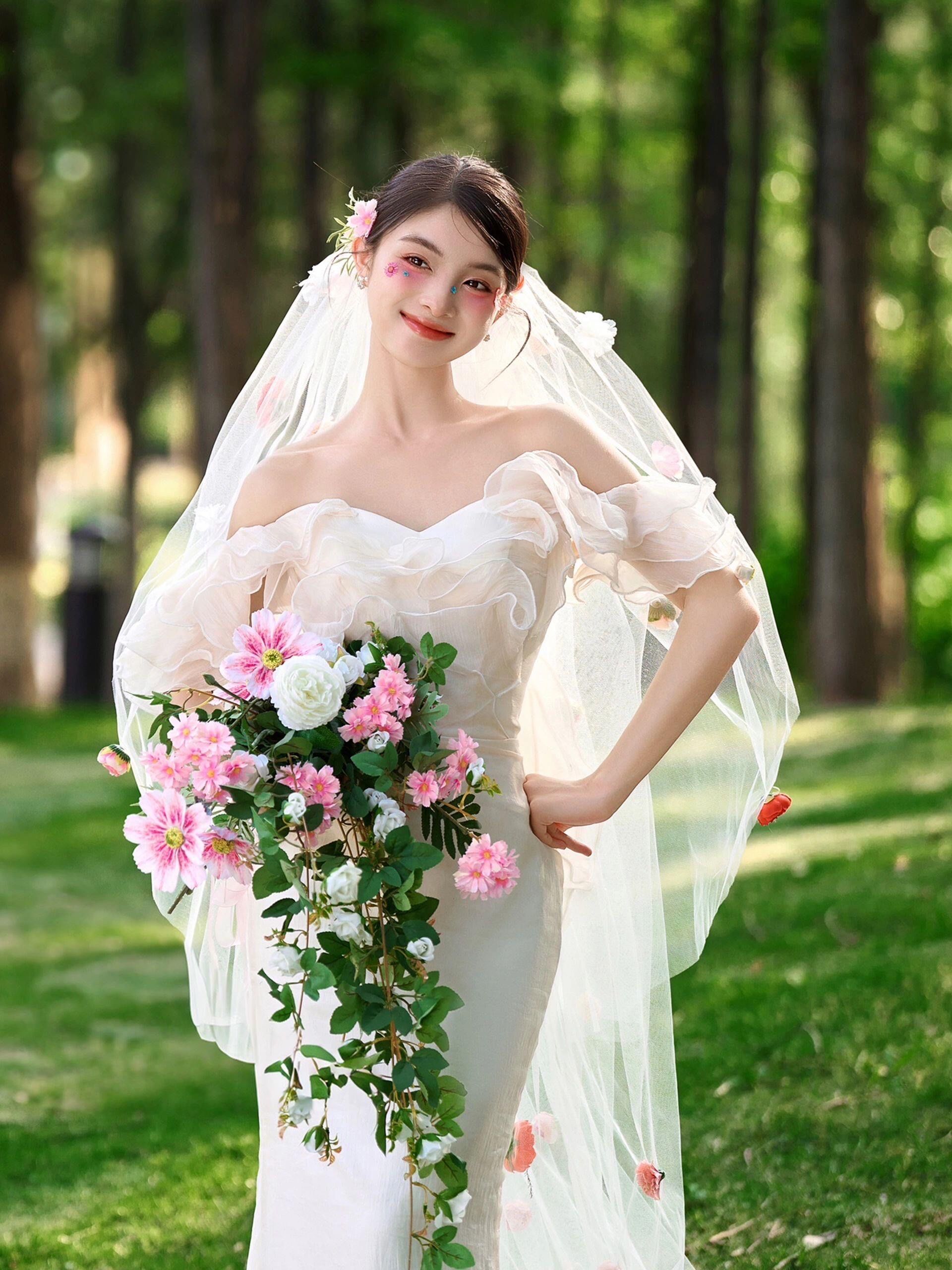 小清新森系婚纱照