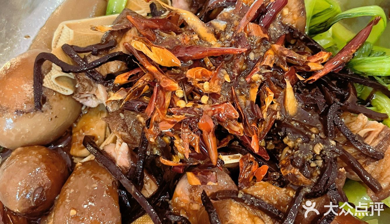 高记甏肉干饭还不孬哩