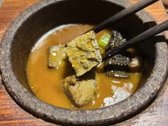 羊肚菌烧黑豆腐-无味舒食(思南公馆店)