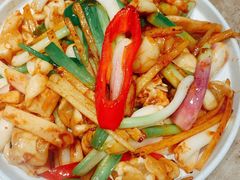 葱姜炒鱼杂-淘米捞·米汤脆鲩鱼火锅(福田皇岗店)