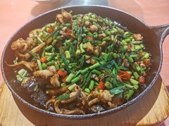 铁板鱿鱼须-熊刚饭店·太湖本地土菜·融合菜(天成时代广场店)