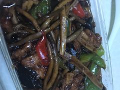 茶树菇牛肉-普天和酒楼·新津菜·烤鸭(天津之眼店)