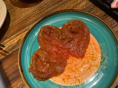 古道嫩牛肉-老牌坊云南鱼豆花火锅(爱建店)