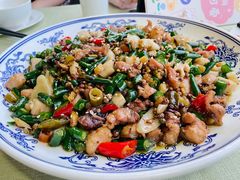 碧绿双椒兔-渝信川菜(南滨店)