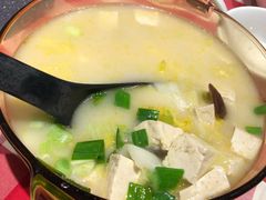 鸡汤小白菜煮榆林豆腐-西贝(宝乐汇店)