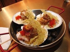 炙烤元贝风干火腿面-wann lounge 低温慢煮牛排·清吧