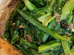 豆豉鲮鱼油麦菜-潮粥馆(长江花园店)