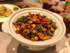 泡饭吃的辣椒炒肉-佳兰雅序融合菜(高新店)