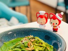 菠菜汁青酱意大利面-拾挚扒房(招商花园城店)