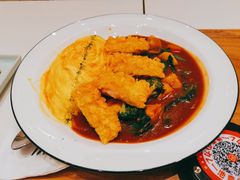 炸虾排咖喱蛋包饭-池奈·咖喱蛋包饭(熙地港店)