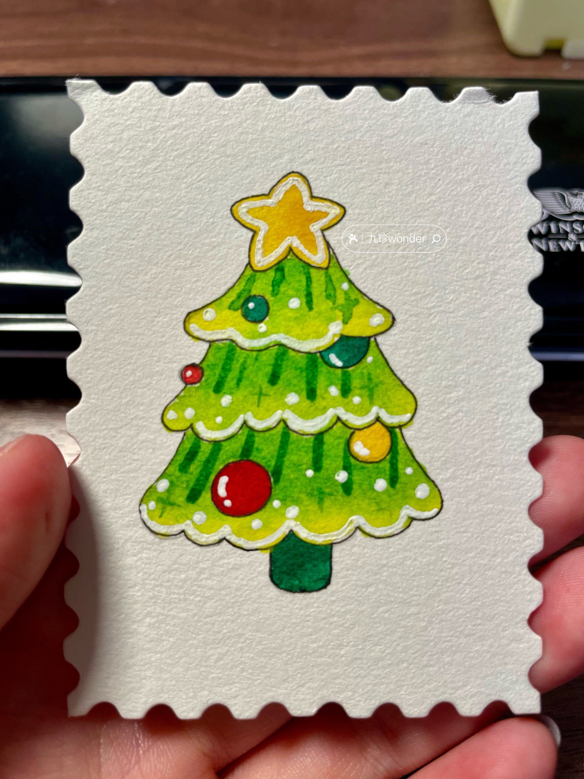 随手画棵圣诞树🎄送给自己