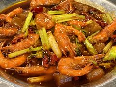 鱼香虾-休记光头香辣蟹干锅店(衣冠庙店)