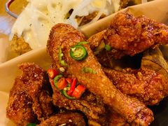 炸鸡翅一半一半-富乐满韩国正宗炸鸡韩国料理(虹泉路店)